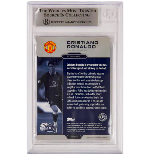 Cristiano Ronaldo Signed 2020 Topps Lost Rookie Set – BGS Authentic